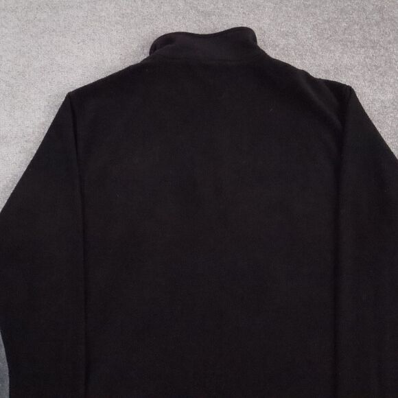 Y2K Nautica XL Black & Gray Long Sleeve 1/4 Zip Fleece Pullover Sweatshirt - Picture 9 of 9